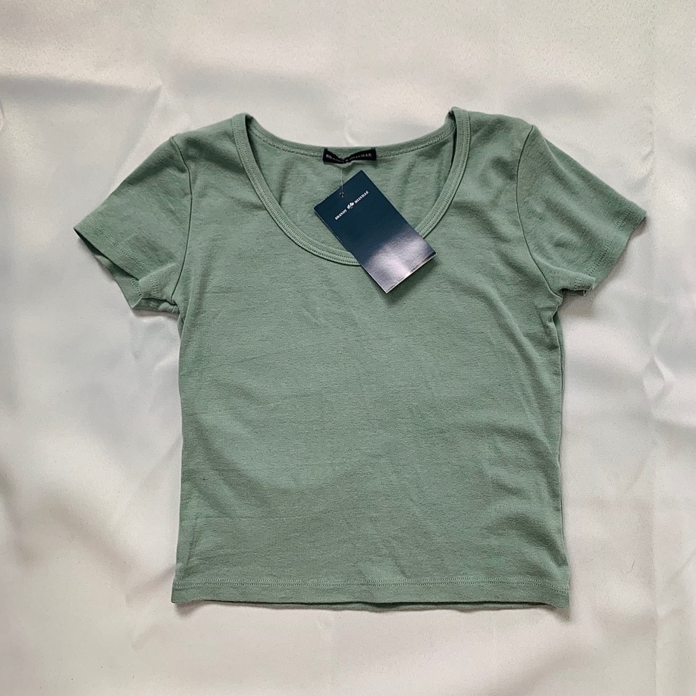 Brandy Melville green Ashlyn top